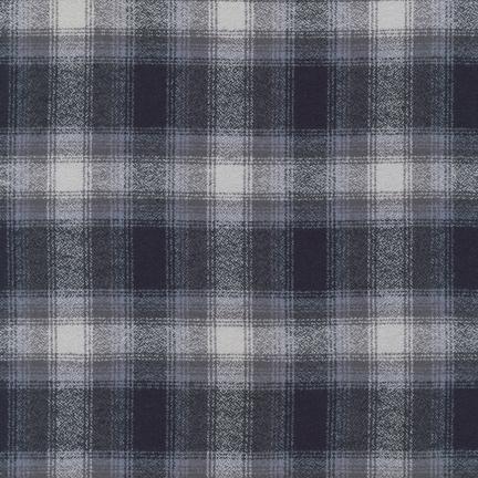 Robert Kaufman-Mammoth Flannel, Grey 13933-12-fabric-gather here online