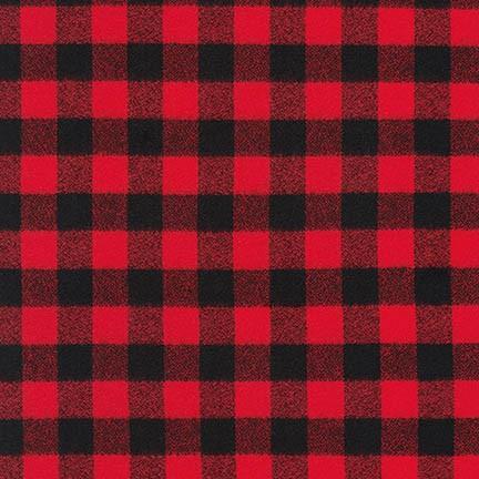 Robert Kaufman-Mammoth Flannel, Red 16944-3-fabric-gather here online