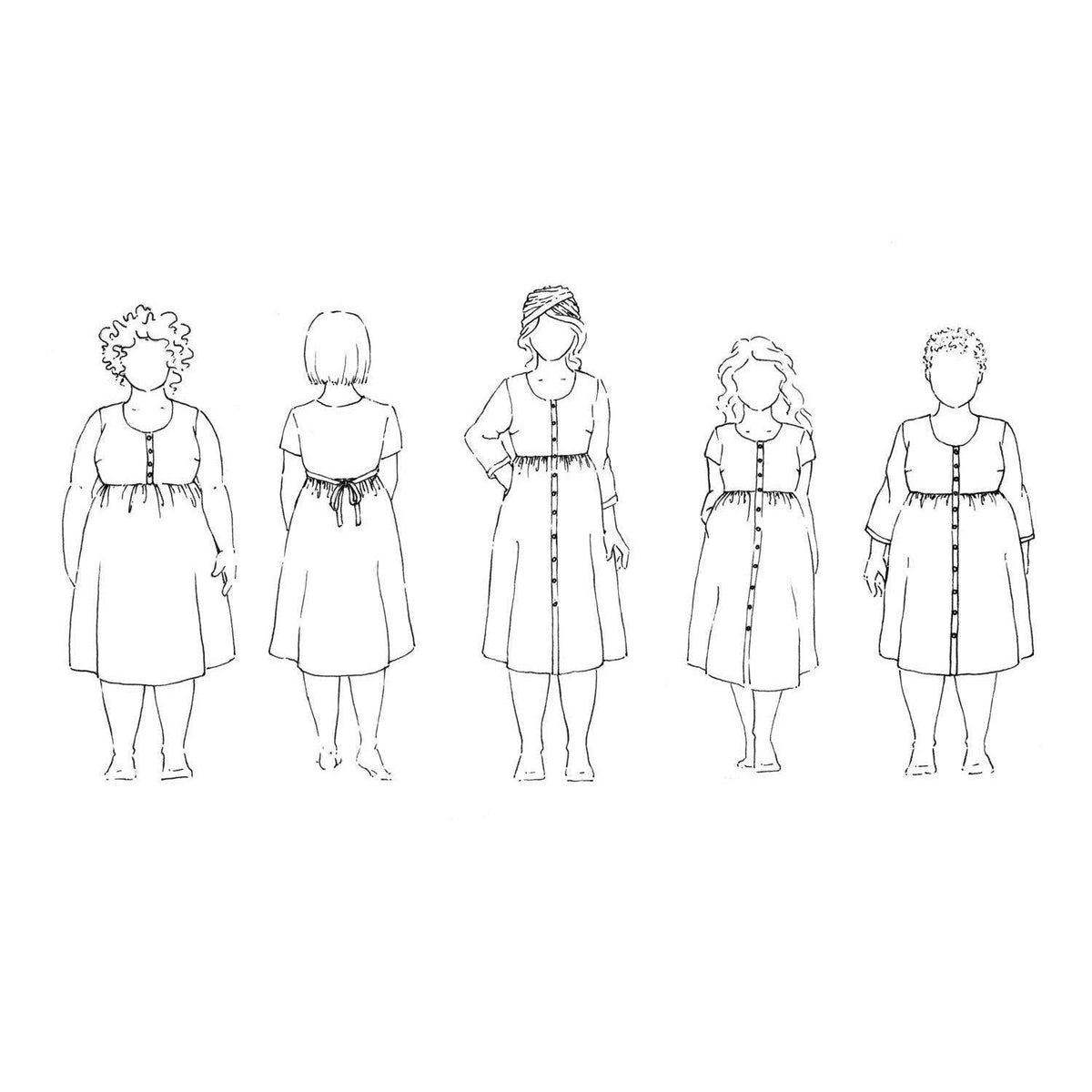 Sew Liberated-Hinterland Dress Pattern-sewing pattern-gather here online