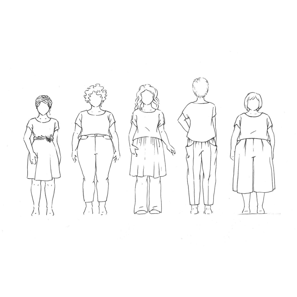 Sew Liberated-Strata Top Pattern-sewing pattern-gather here online