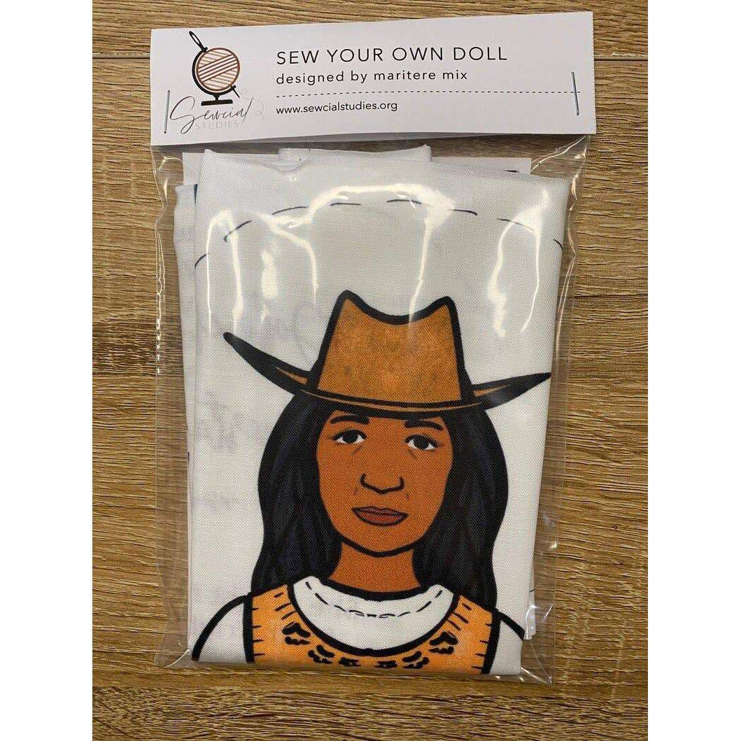 Sewcial Studies-Dolores Huerta DIY Doll-sewing kit-gather here online