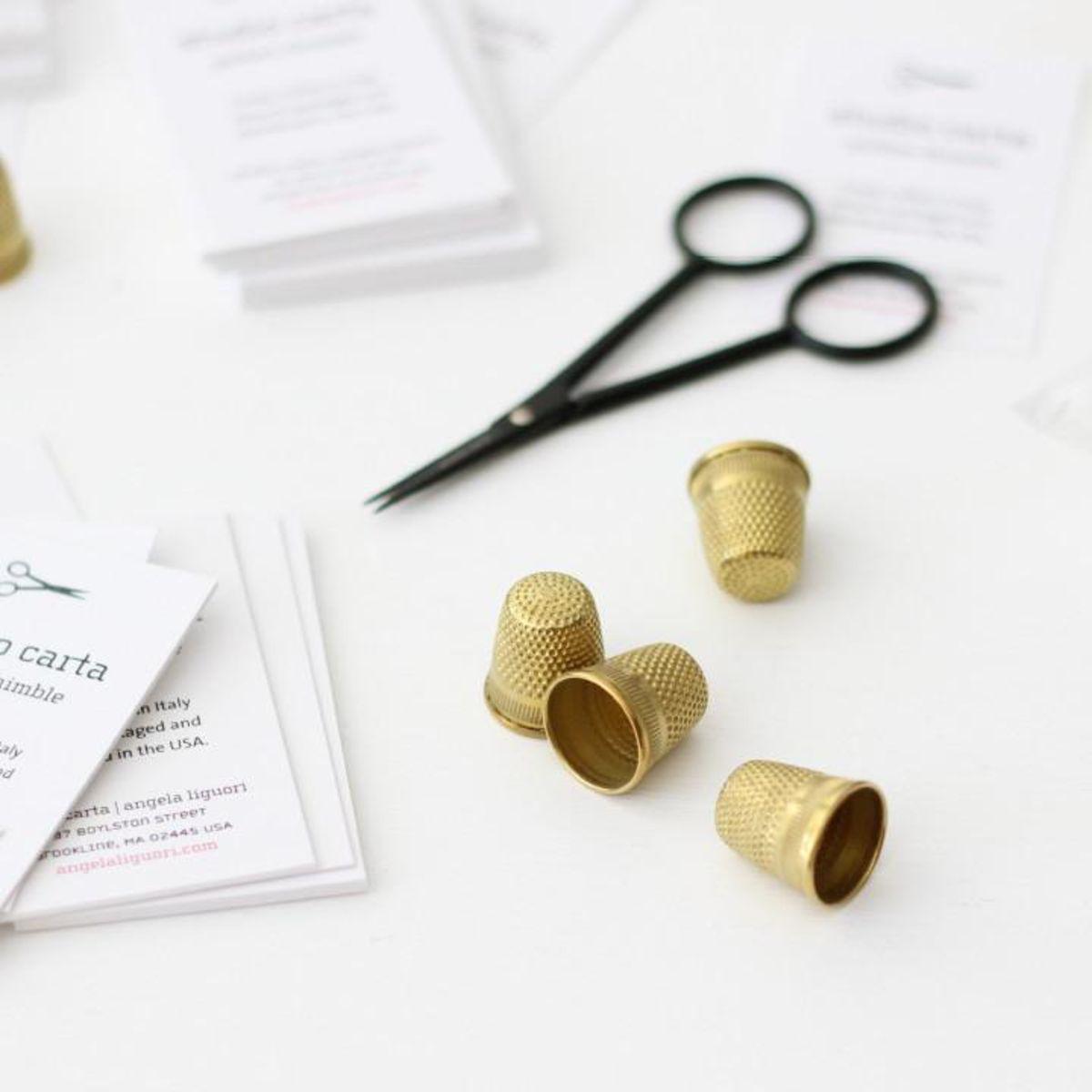 Studio Carta-Gold Thimble-sewing notion-gather here online