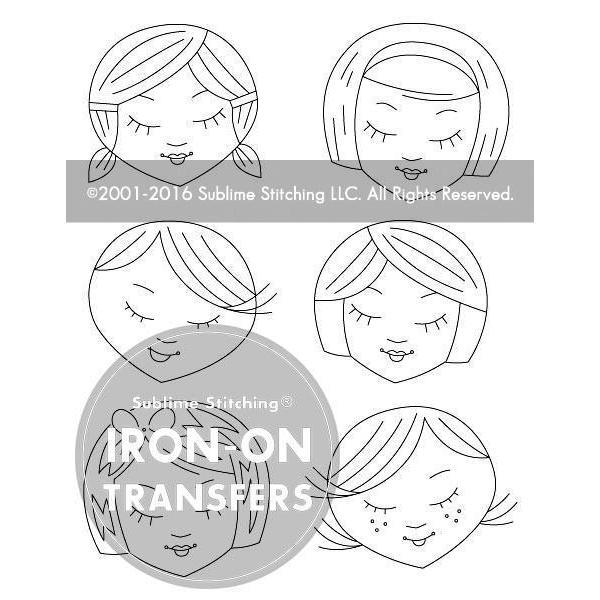 Sublime Stitching - Cute Little Heads - Embroidery Pattern - Default - gatherhereonline.sbs