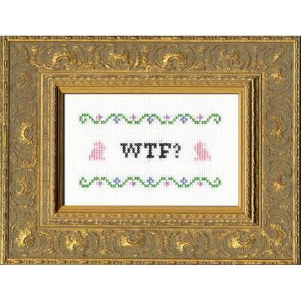 Subversive Cross Stitch - WTF Cross Stitch Kit - - gatherhereonline.sbs
