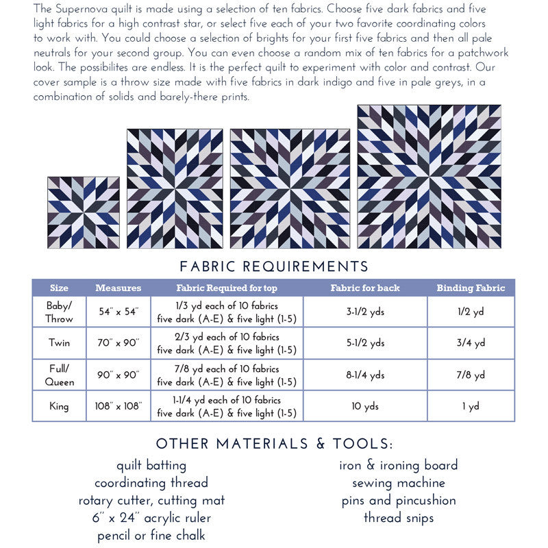 gather here classes-Supernova quilt - 2 sessions-class-gather here online