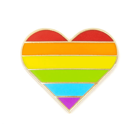 These Are Things-Rainbow Pride Heart Enamel Pin-accessory-gather here online
