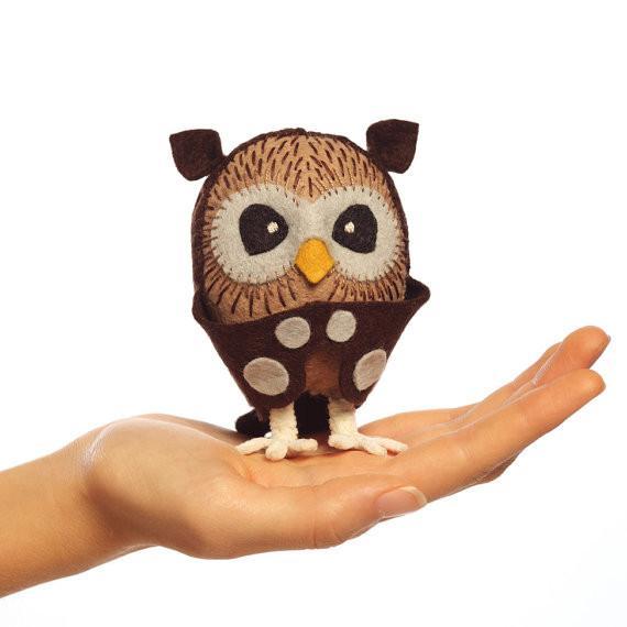Threadfollower - Owl Hand Stitching Kit - Default - gatherhereonline.sbs