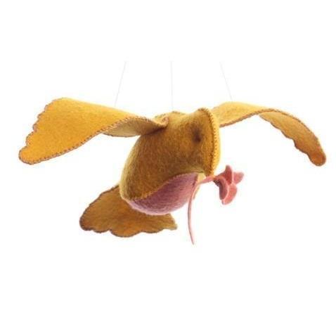 Threadfollower - Yellow & Pink Bird in Flight Hand Stitching Kit - Default - gatherhereonline.sbs