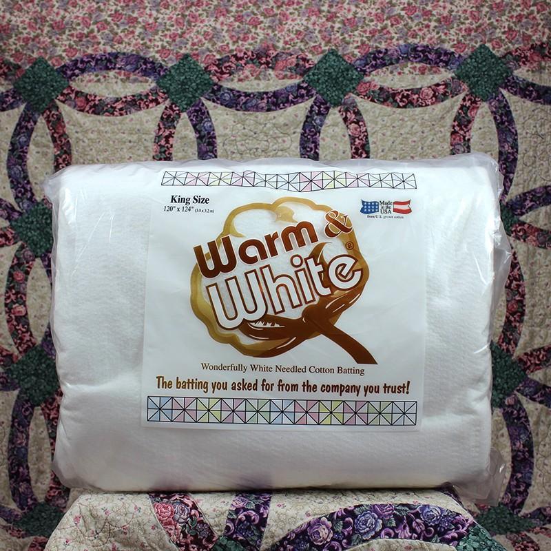 Warm Company - Warm & White Cotton Batting - King package - - gatherhereonline.sbs