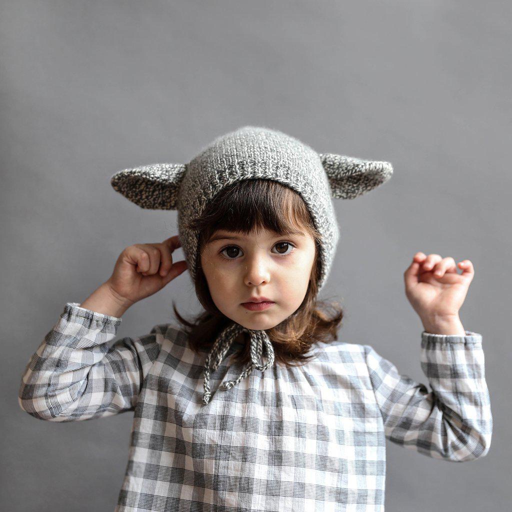 Wiksten-Baby + Child Animal Bonnet Knitting Pattern-knitting pattern- children’s-gather here online