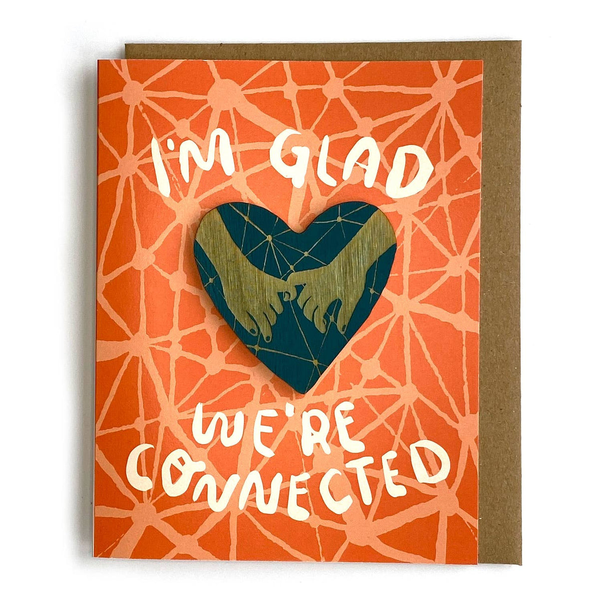SnowMade-I'm Glad We're Connected - Magnet w/ Card-greeting card-gather here online