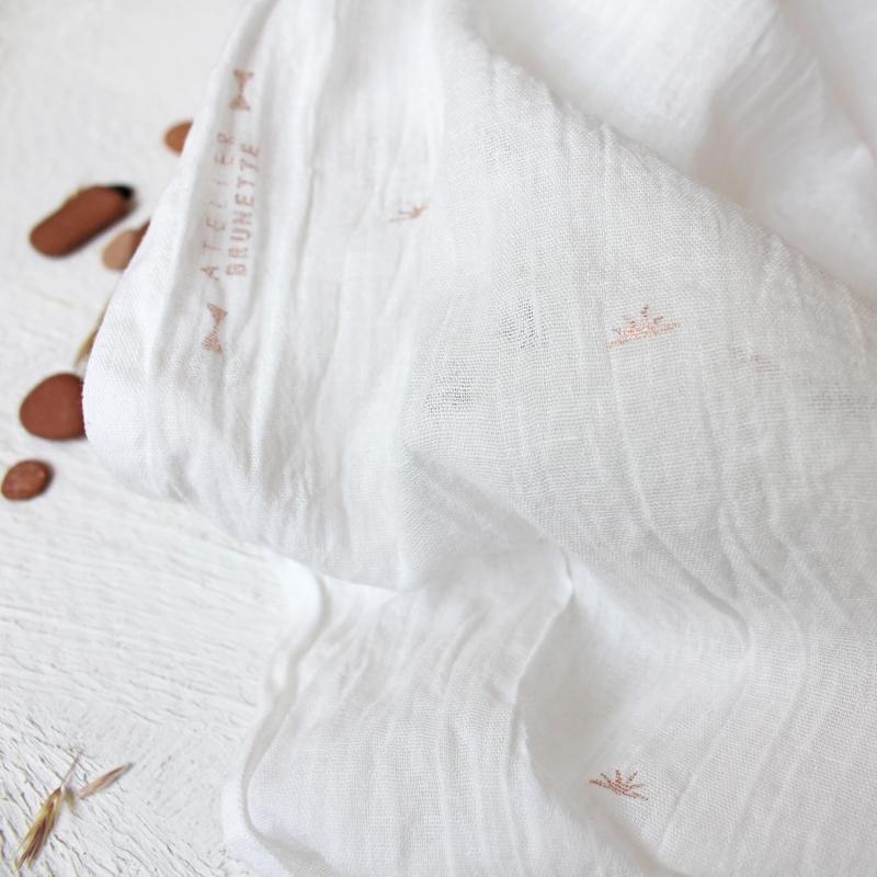 Atelier Brunette - Sunset Off White on Cotton Crepe - - gatherhereonline.sbs