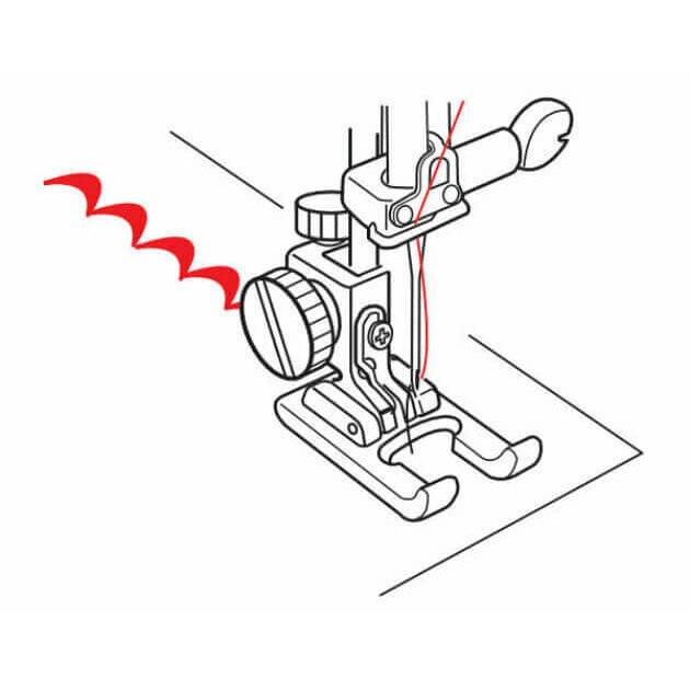 Bernette-b05/sew&go 1 Open embroidery foot with clear sole-sewing machine feet-gather here online