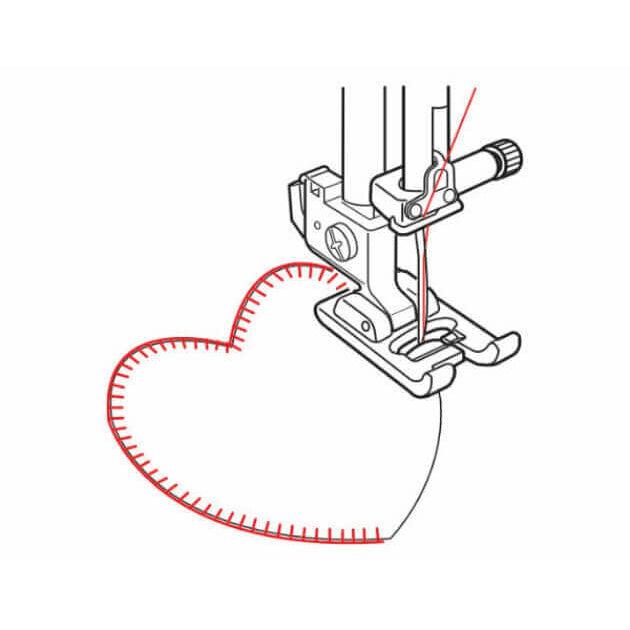Bernette-b33/b35 Embroidery foot with clear sole-sewing machine feet-gather here online