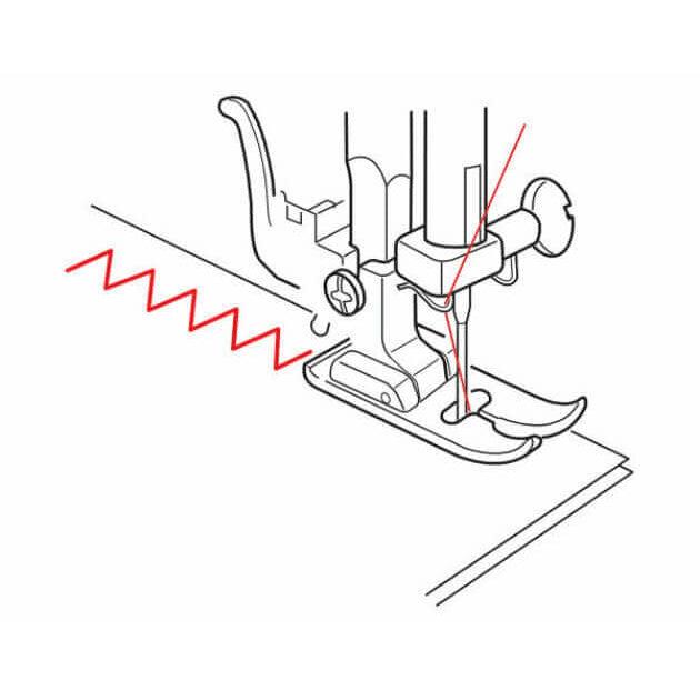 Bernette-b33/b35 Zigzag foot with non-stick sole-sewing machine feet-gather here online
