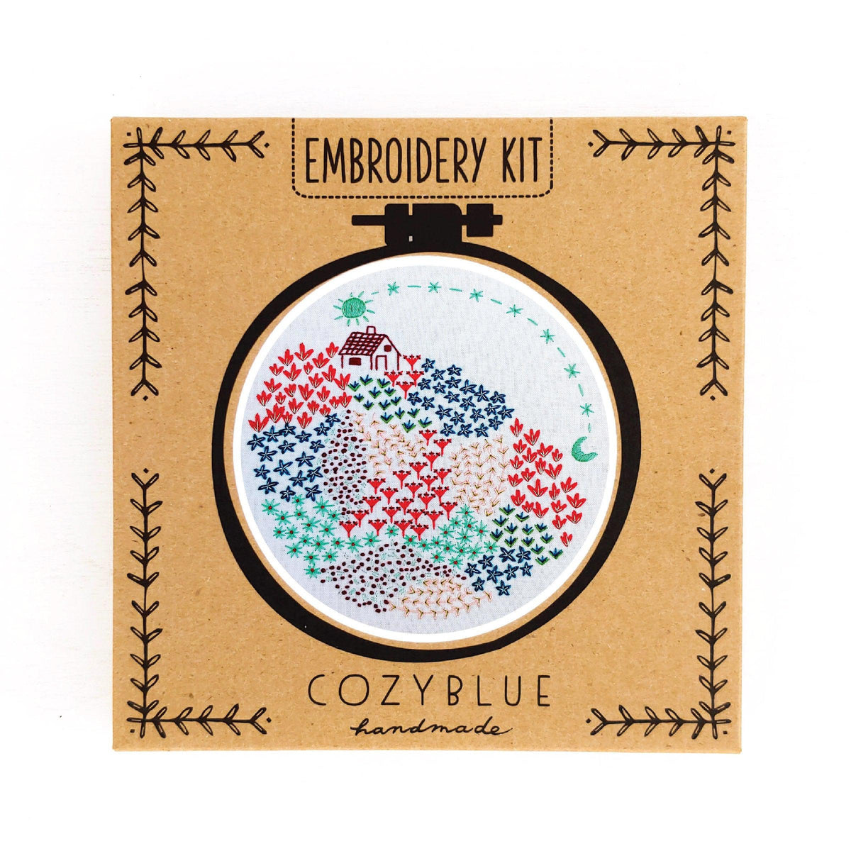 CozyBlue-Close to Home Embroidery Kit-embroidery/xstitch kit-gather here online