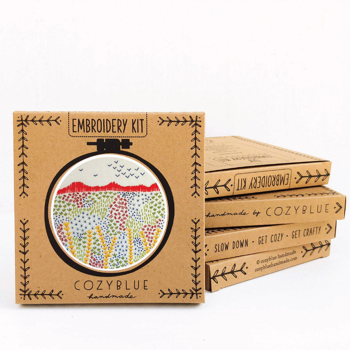 CozyBlue - Evening Walk embroidery kit - Default - gatherhereonline.sbs