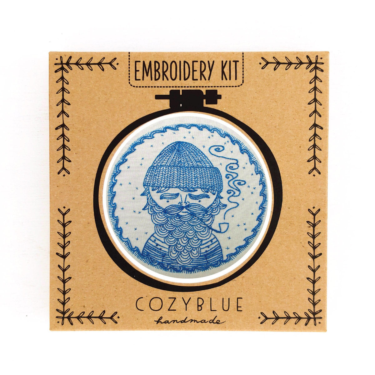 CozyBlue - Sea Captain Embroidery Kit - Default - gatherhereonline.sbs