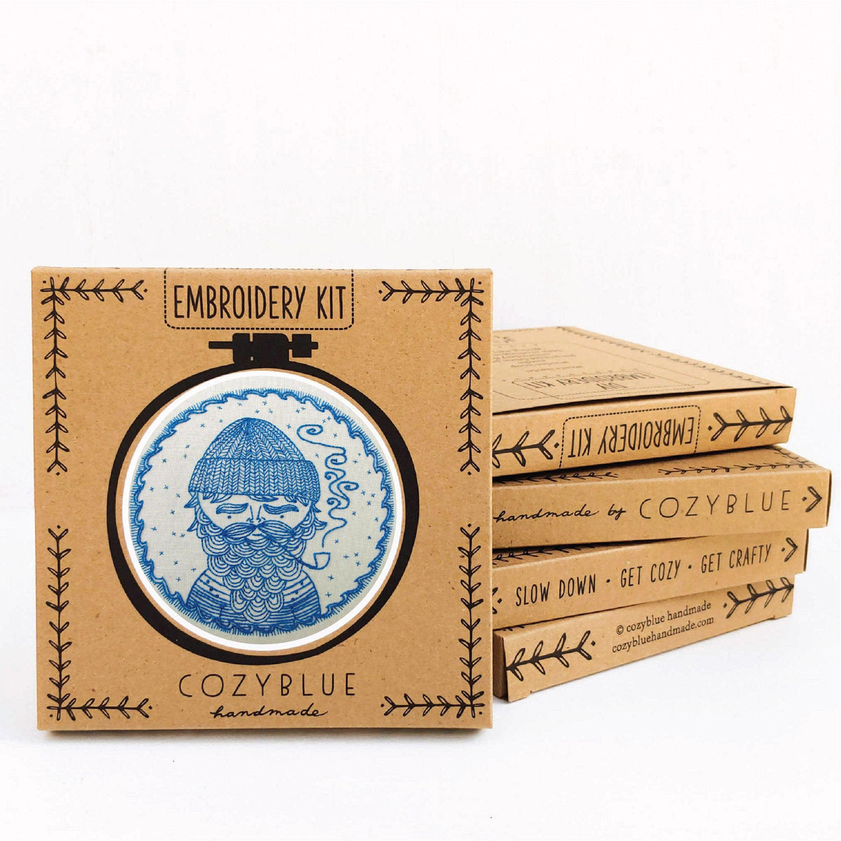 CozyBlue - Sea Captain Embroidery Kit - Default - gatherhereonline.sbs