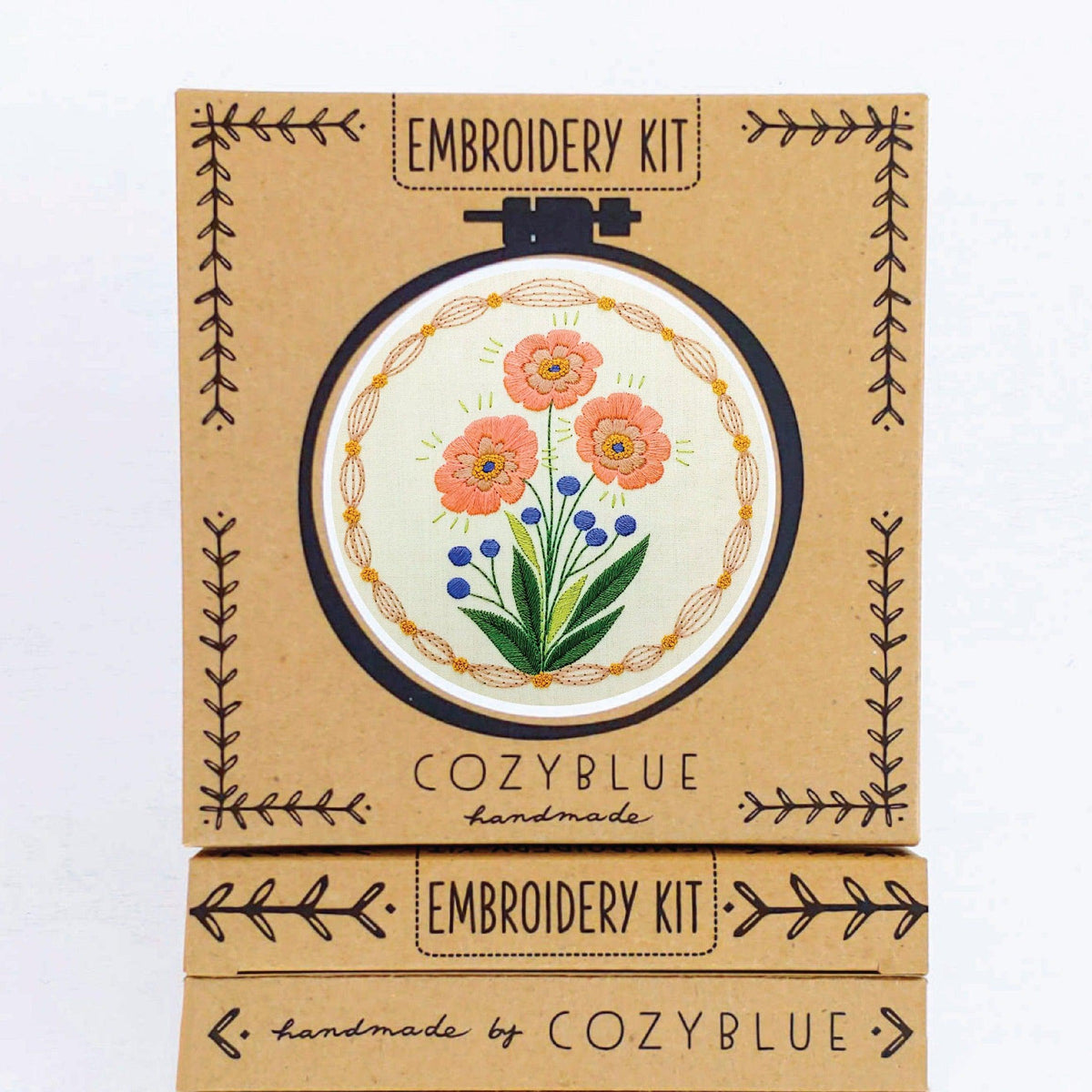 CozyBlue-True Bloom Embroidery Kit-embroidery/xstitch kit-gather here online