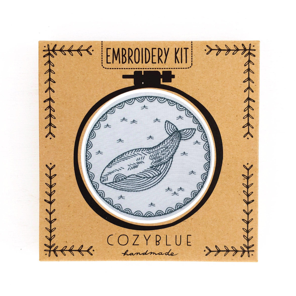 CozyBlue-Whale of a Time embroidery kit-embroidery/xstitch kit-Default-gather here online