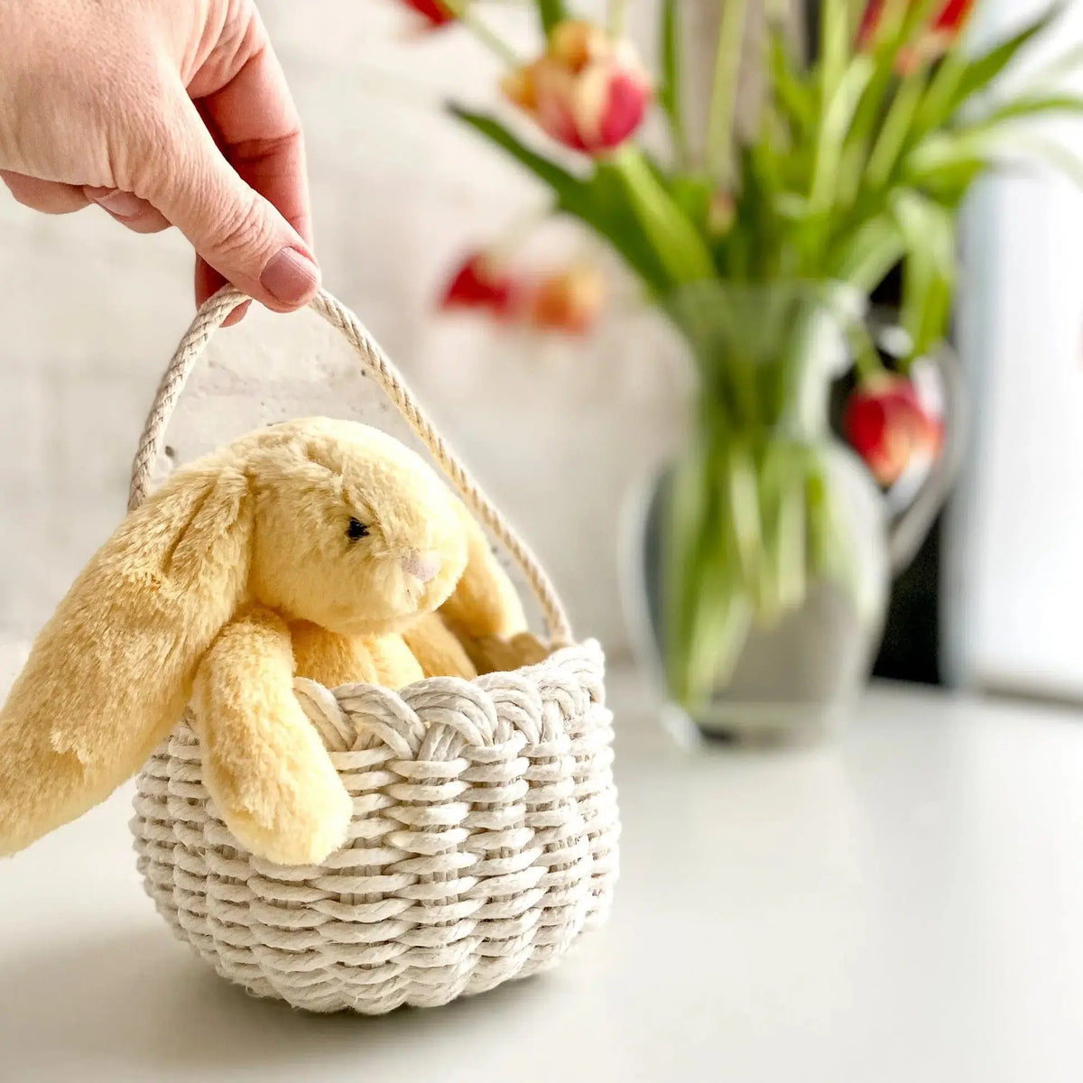 Flax & Twine-April Basket Kit - Ivory-craft kit-gather here online