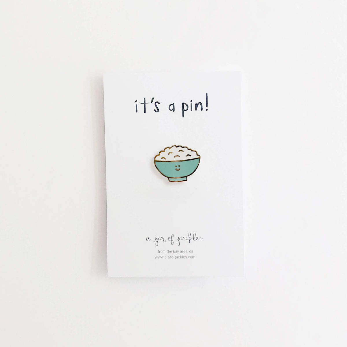 A Jar Of Pickles-Rice Bowl Enamel Pin-accessory-gather here online