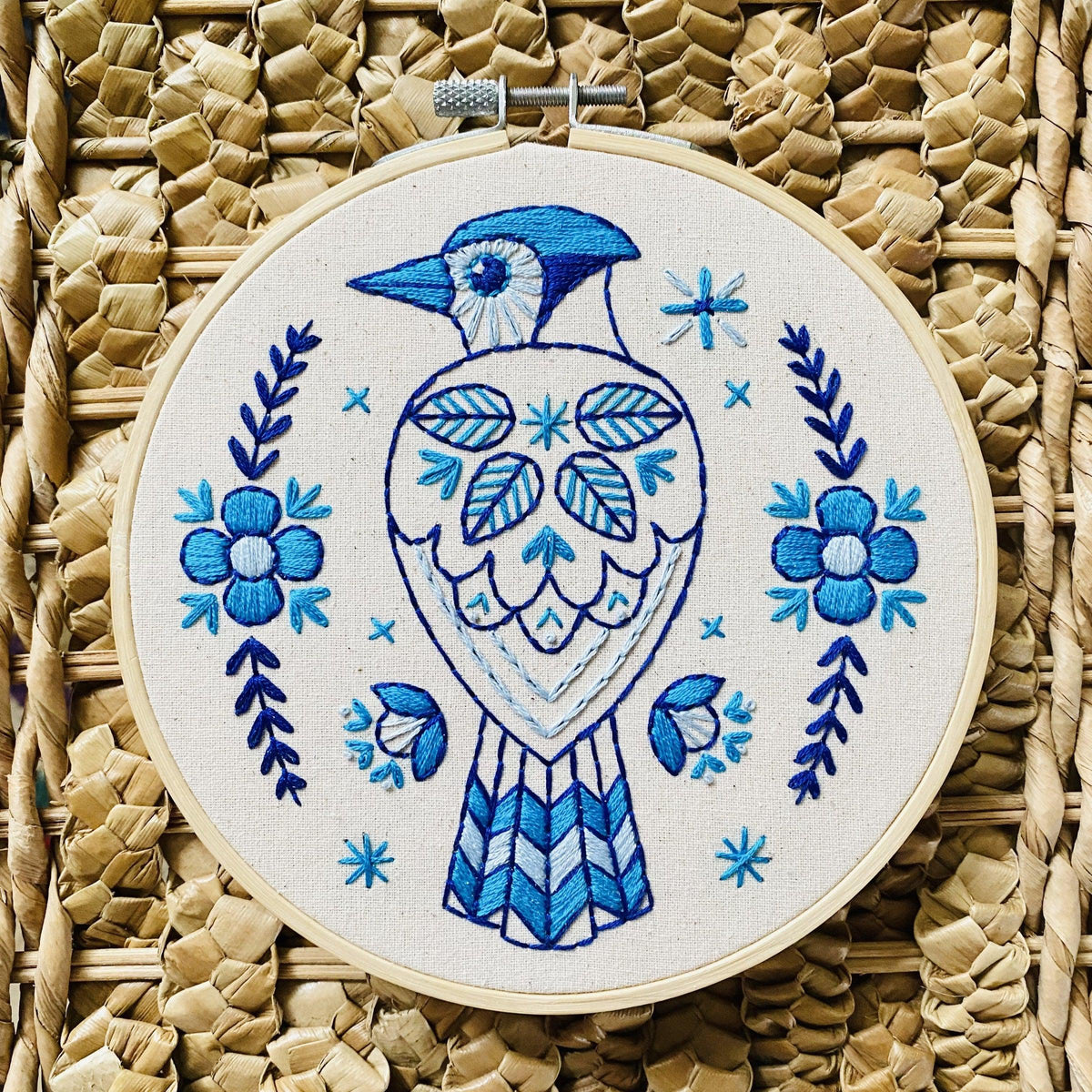 Hook, Line & Tinker-Blue Jay Embroidery Kit-embroidery kit-gather here online