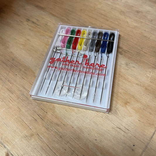 gather here-Gh 10 Needle Sewing Kit (pre-threaded/prethreaded)-sewing notion-gather here online