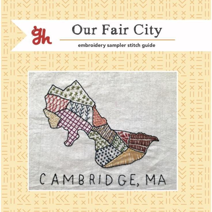 gather here - Our Fair City Boston Embroidery Kit - - gatherhereonline.sbs