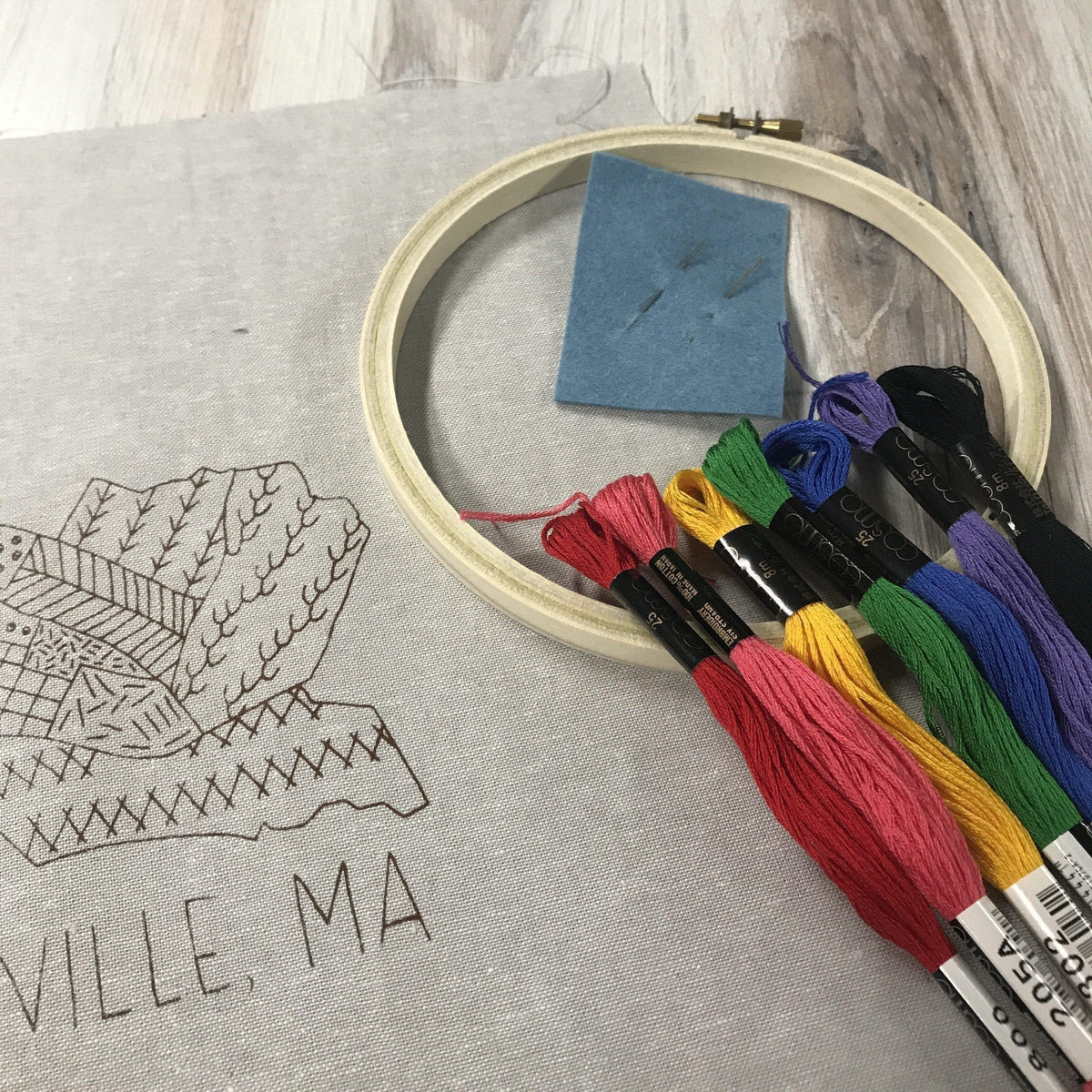 gather here - Our Fair City Somerville Embroidery Kit - Summer - gatherhereonline.sbs