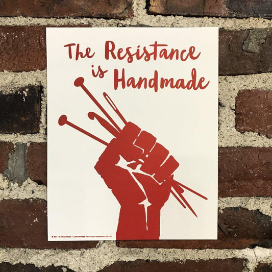 gather here - The Resistance is Handmade - Limited Edition Letterpress Print - Default - gatherhereonline.sbs