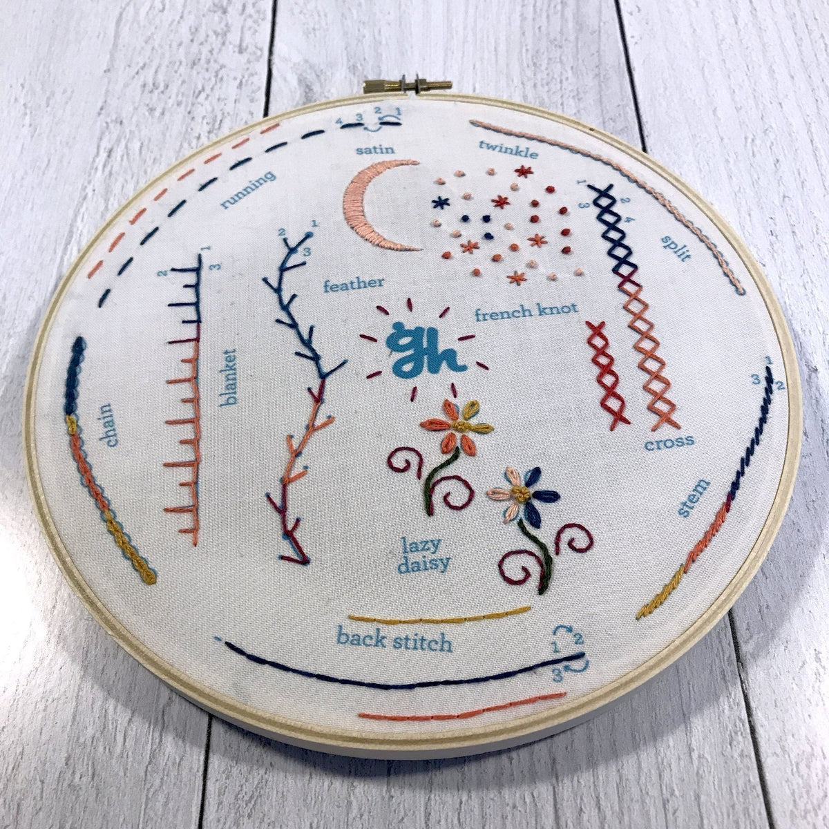 gather here classes - Embroidery Basics - Sampler - Default - gatherhereonline.sbs