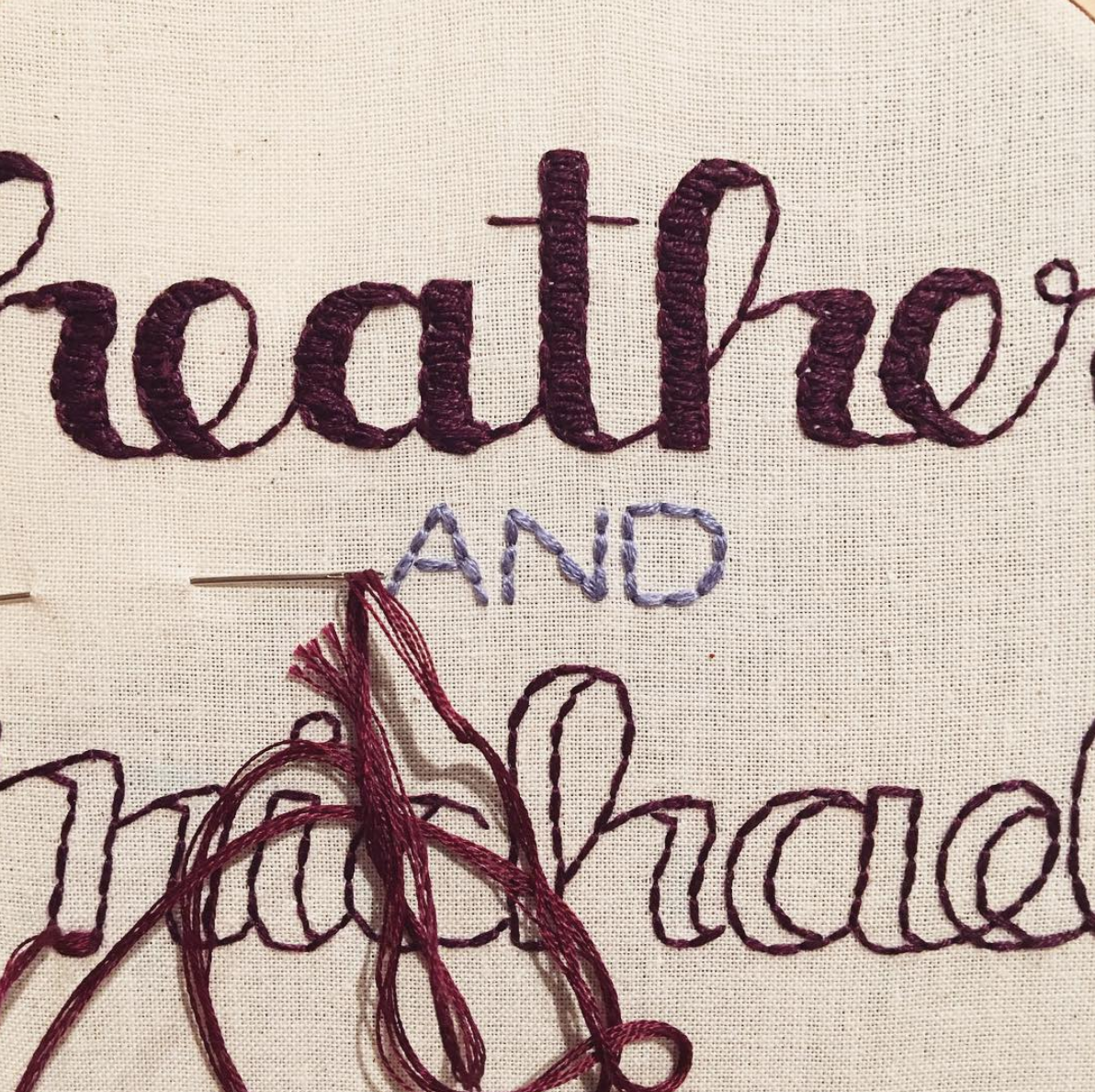 gather here classes - Embroidery Beyond the Basics -Stitched Script - - gatherhereonline.sbs