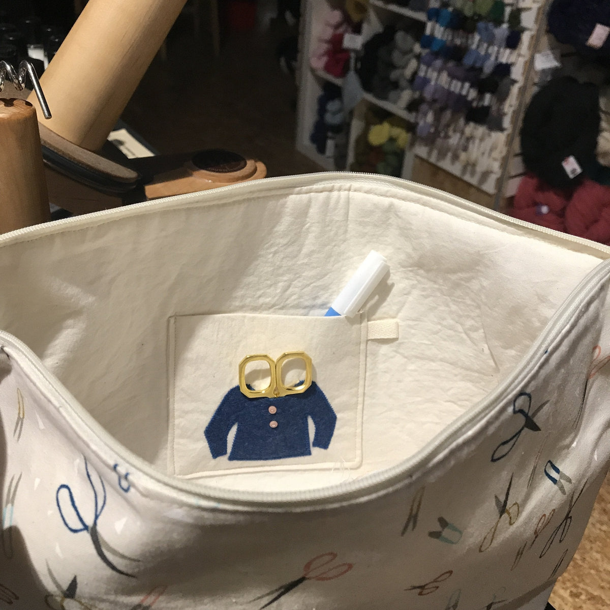 gather here classes - Social Stitcher Project Bag - Default - gatherhereonline.sbs