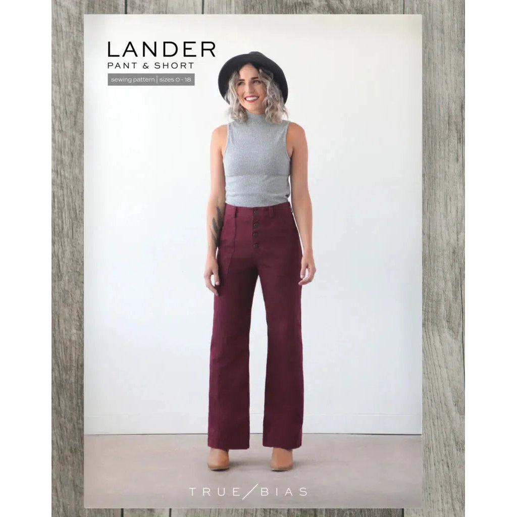 True Bias-Lander Pant & Short Pattern-sewing pattern-gather here online
