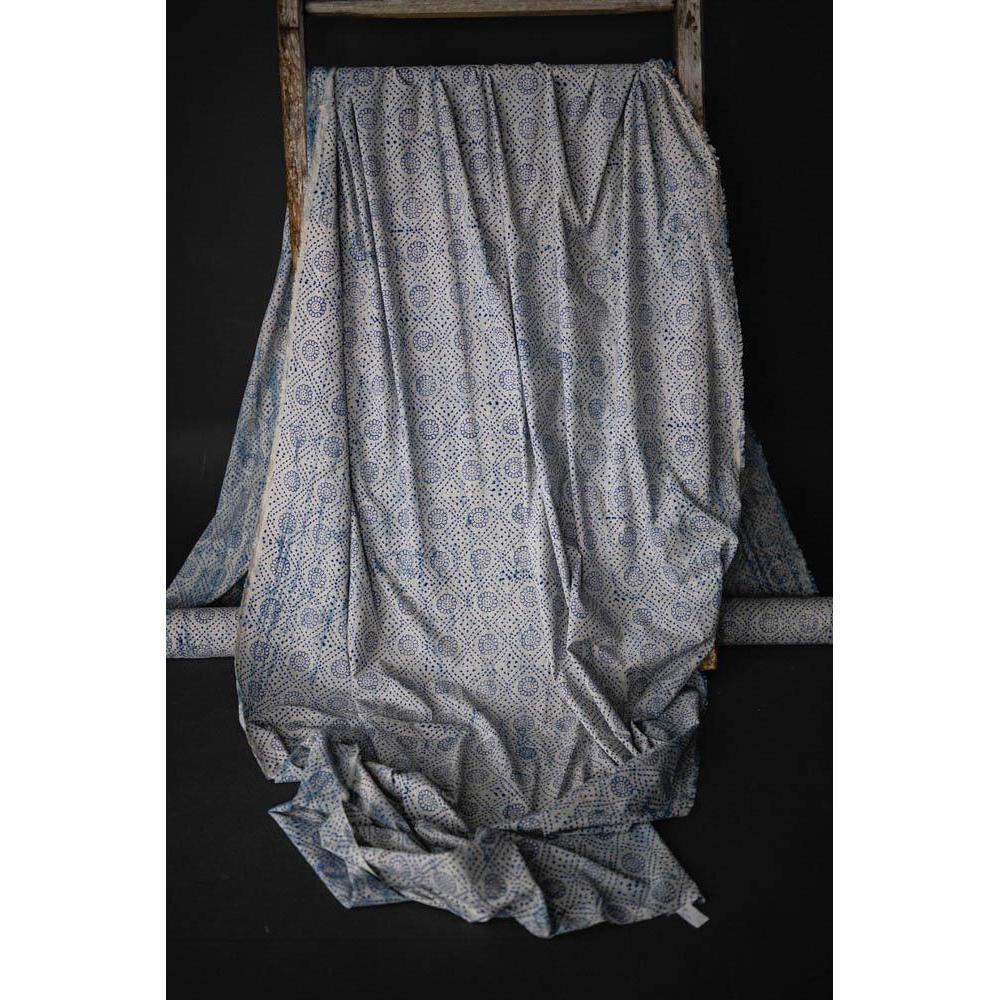 Merchant & Mills - Organic Indian Cotton, Indigo Daisy Large - - gatherhereonline.sbs