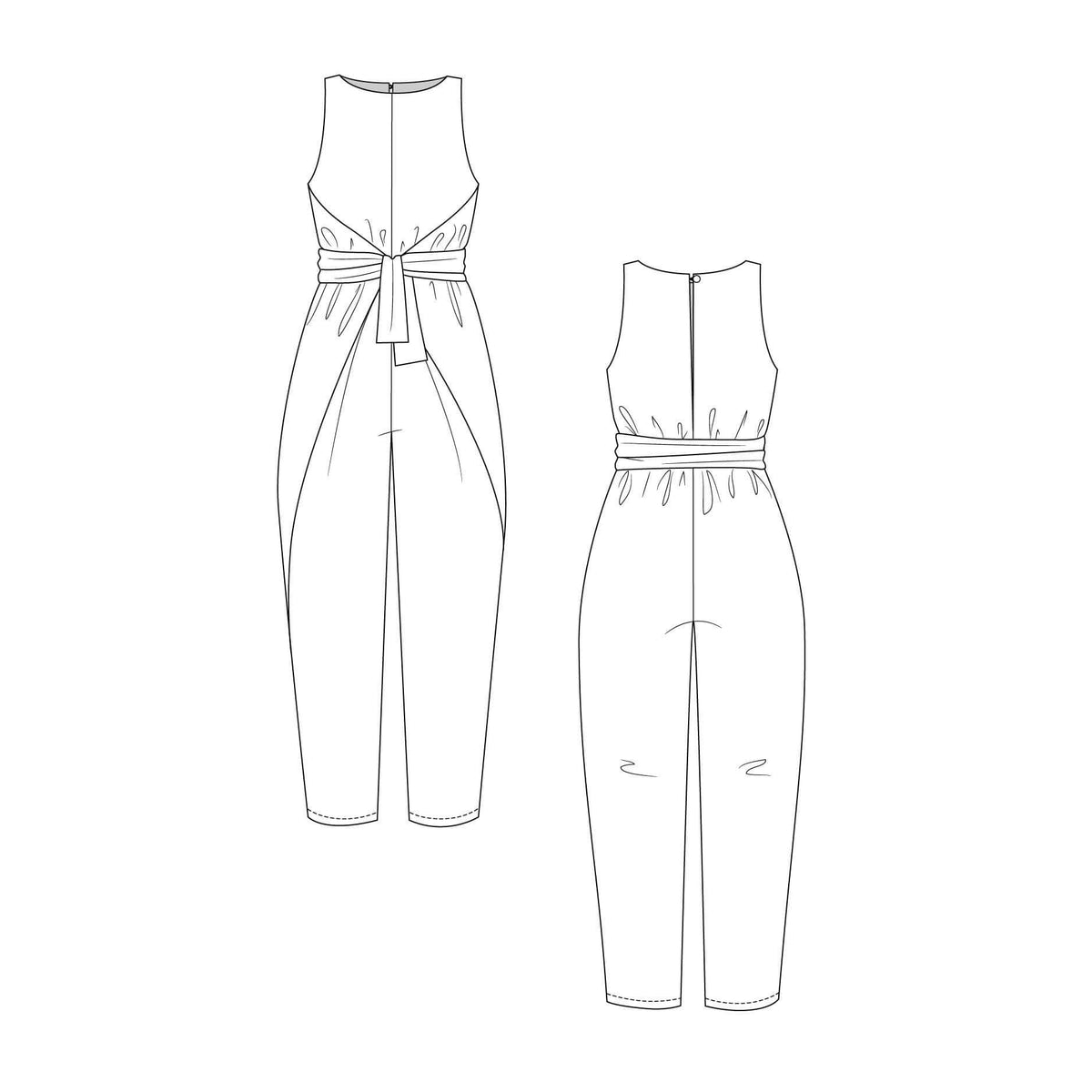 Named Clothing-Kielo Wrap Dress Pattern-sewing pattern-gather here online