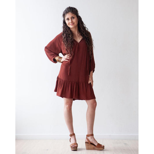 True Bias-Roscoe Blouse & Dress Pattern-sewing pattern-gather here online