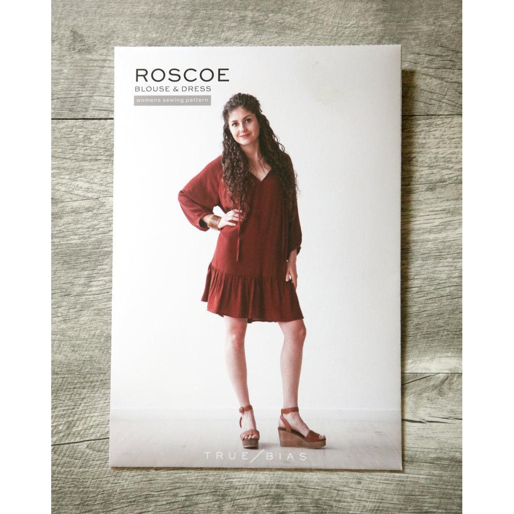 True Bias-Roscoe Blouse & Dress Pattern-sewing pattern-gather here online