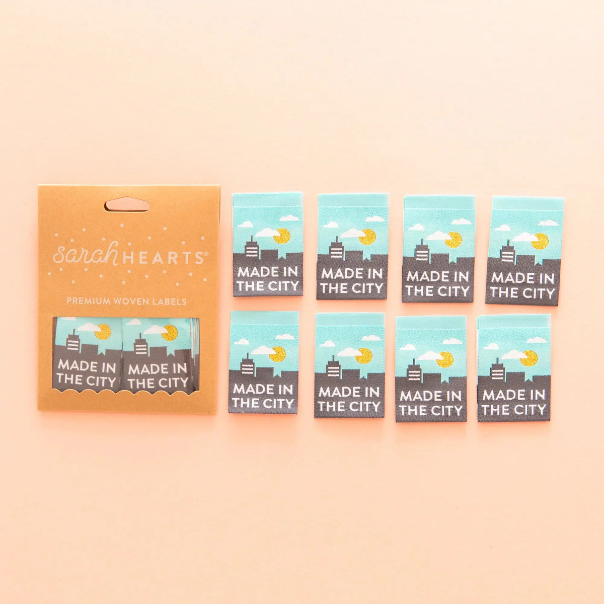 Sarah Hearts-Made in the City Woven Labels-notion-gather here online