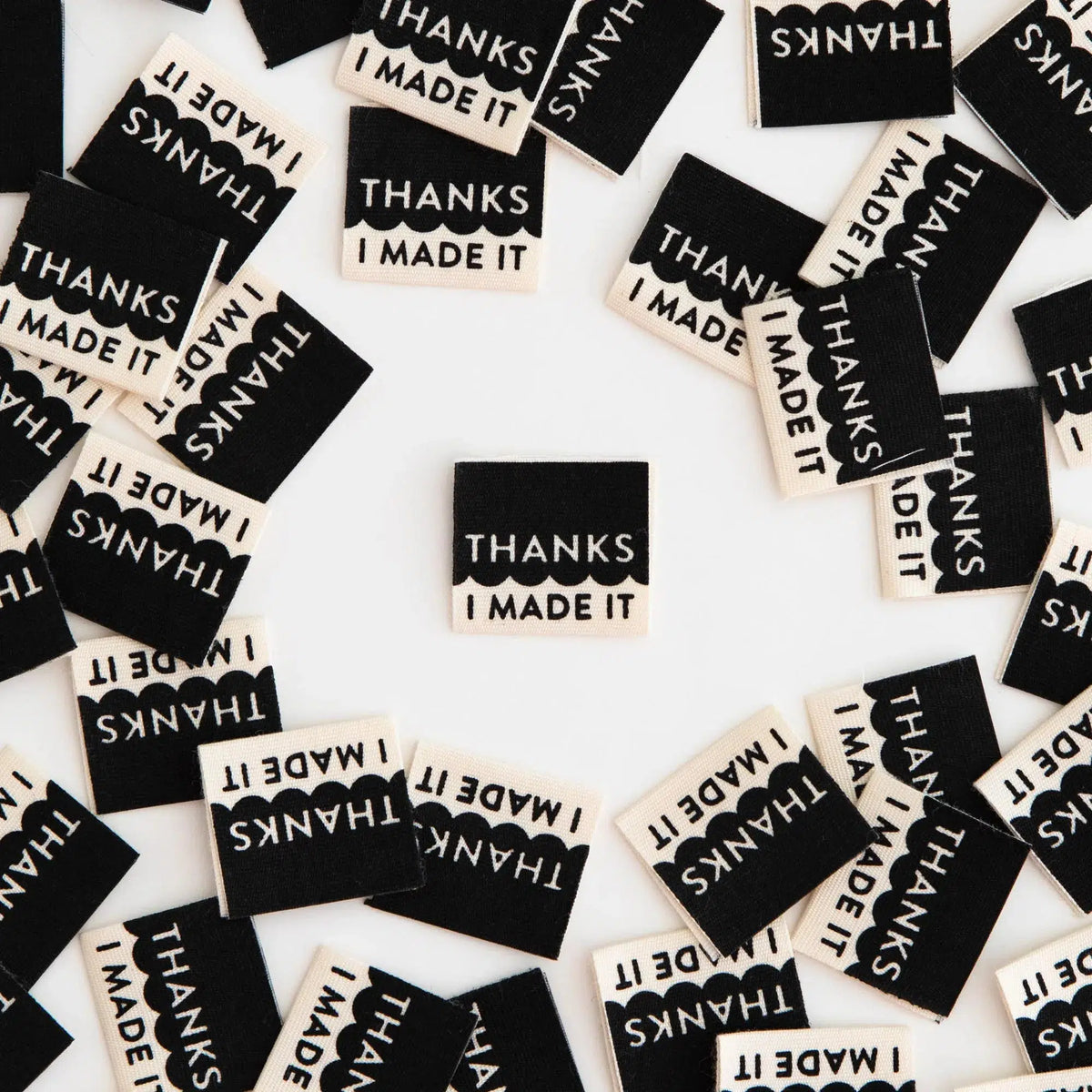 Sarah Hearts-Thanks I Made It Organic Woven Labels-notion-gather here online