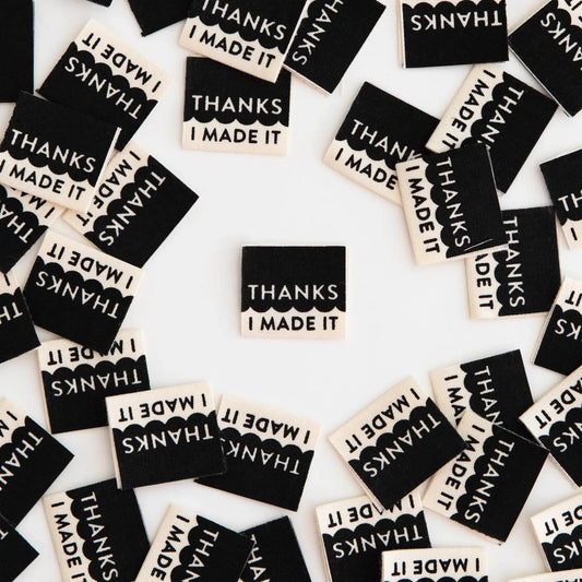 Sarah Hearts-Thanks I Made It Organic Woven Labels-notion-gather here online