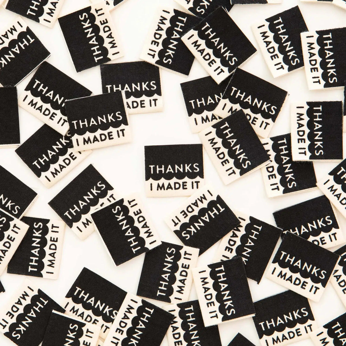 Sarah Hearts-Thanks I Made It Organic Woven Labels-notion-gather here online