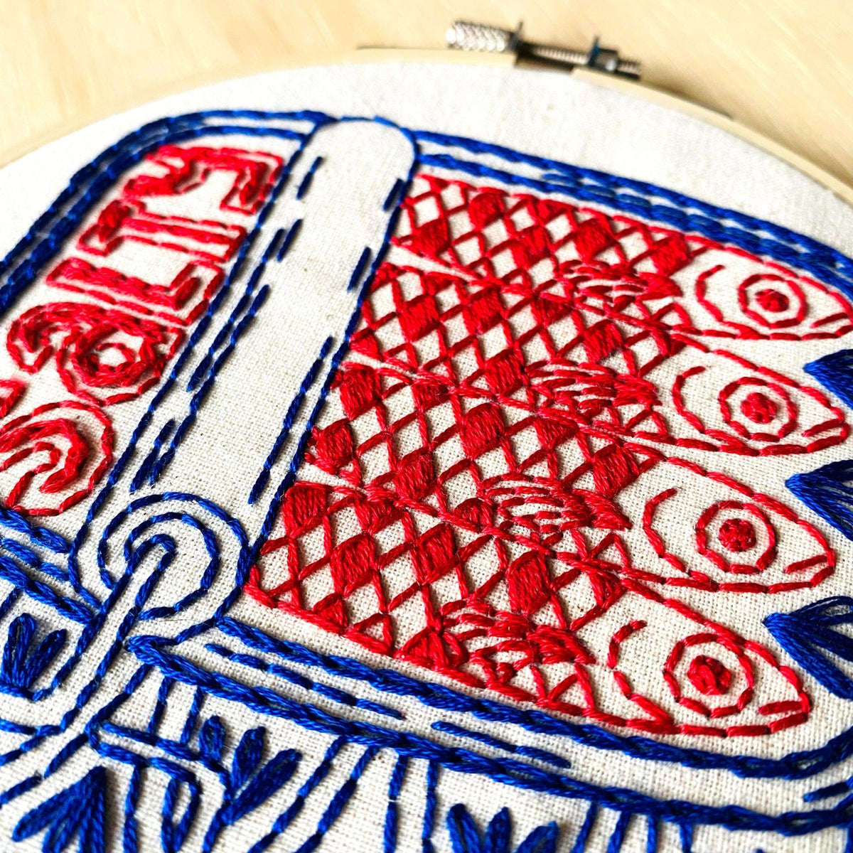 Hook, Line & Tinker-Sardines Embroidery Kit-embroidery kit-gather here online