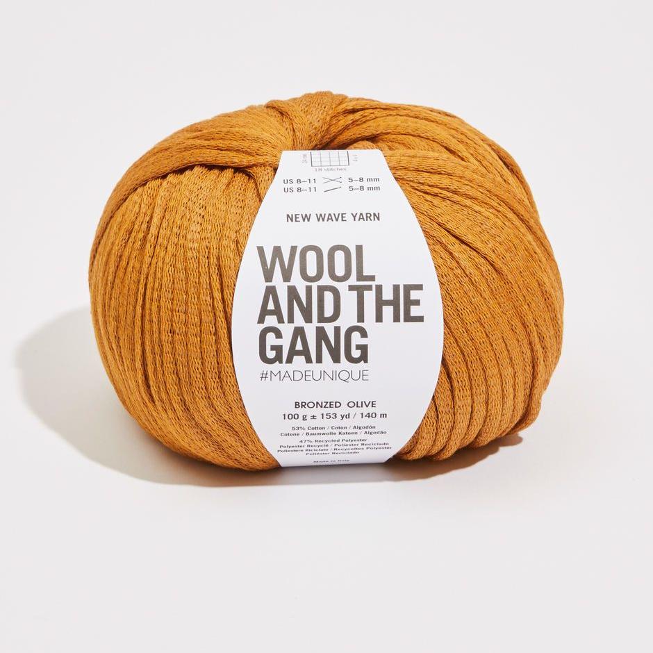 Wool and the Gang - New Wave Yarn - Bronzed Olive - gatherhereonline.sbs