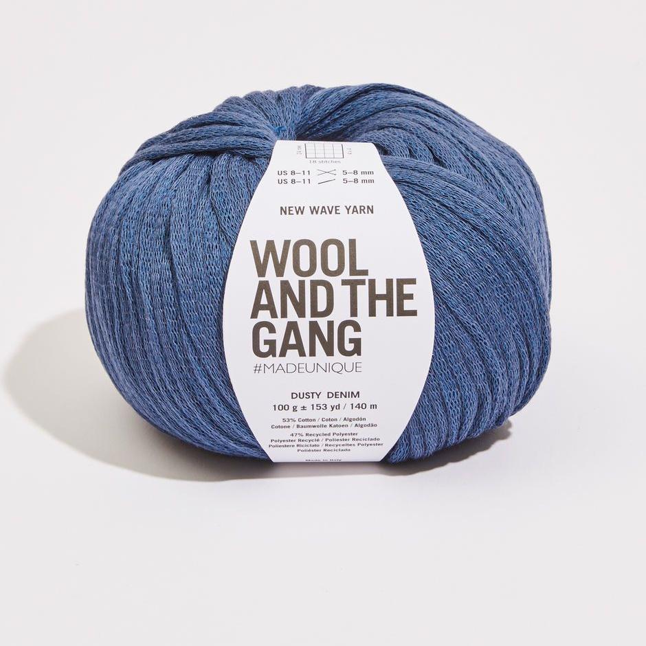 Wool and the Gang - New Wave Yarn - Dusty Denim - gatherhereonline.sbs