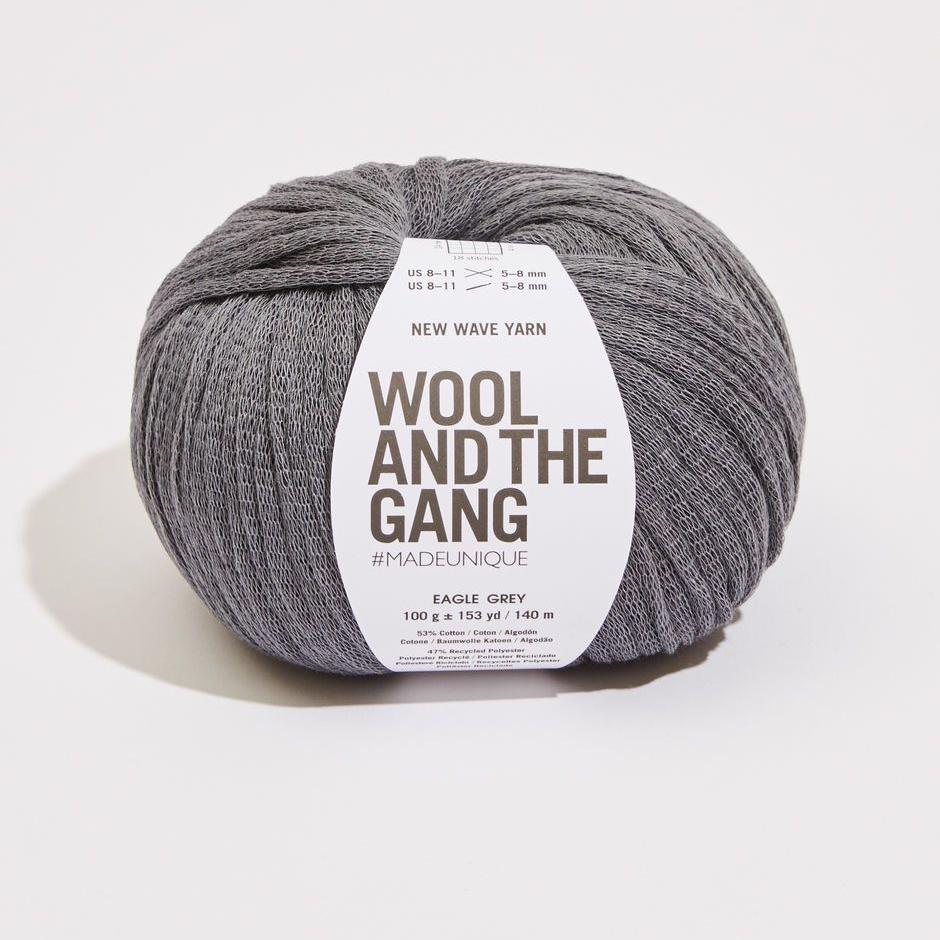 Wool and the Gang - New Wave Yarn - Eagle Grey - gatherhereonline.sbs