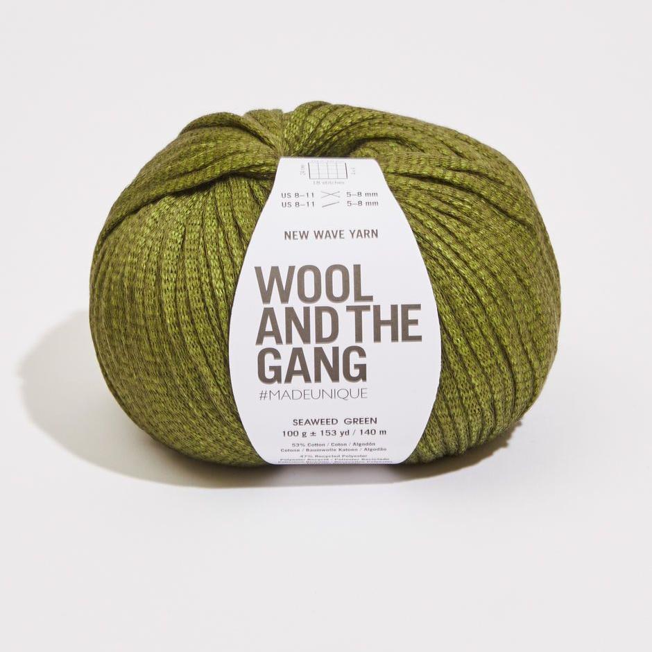 Wool and the Gang - New Wave Yarn - Seaweed Green - gatherhereonline.sbs