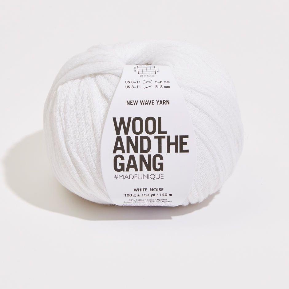 Wool and the Gang - New Wave Yarn - White Noise - gatherhereonline.sbs